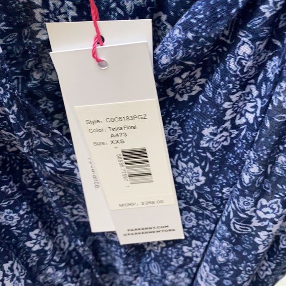 Parker Tessa floral dress double X small - Picture 3 of 4